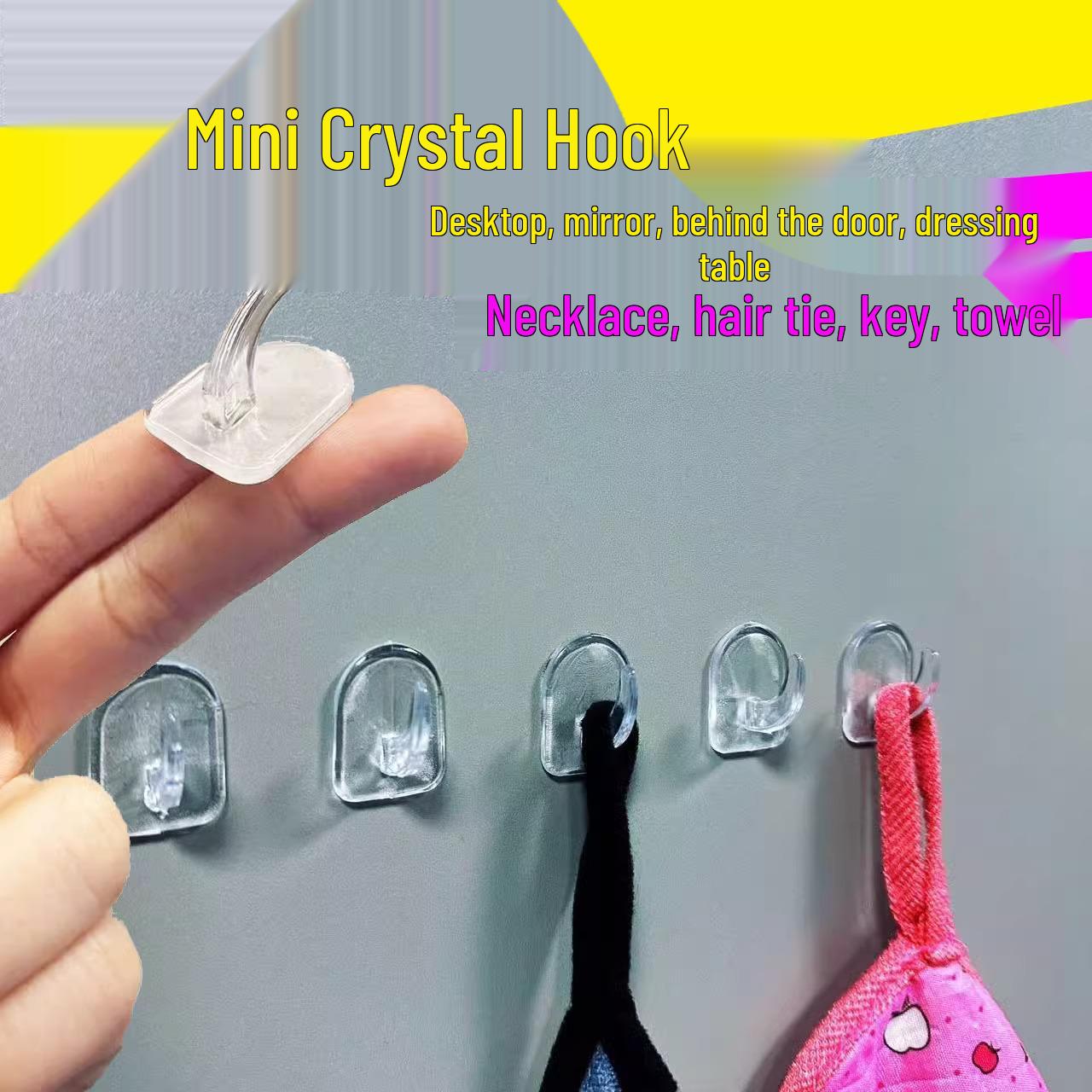 Mini Waterproof Transparent Adhesive Hook for Bathroom Mirror
Mini Waterproof Transparent Adhesive Hook for Bathroom Mirror