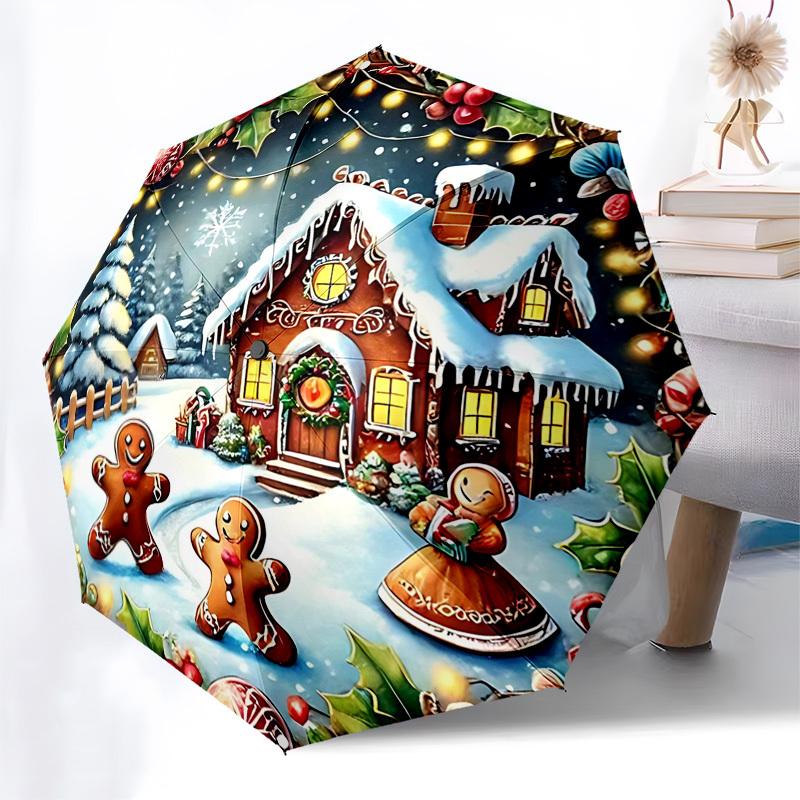 1pc Christmas Santa Claus Design Automatic Opening Closing Umbrella with Foldable Design, 8-Rib Iron Frame Outdoor Umbrella, Festive Gift for Fans, Tr
1pc Christmas Santa Claus Design Automatic Opening Closing Umbrella with Foldable Design, 8-Rib Iron Frame Outdoor Umbrella, Festive Gift for Fans, Tr
