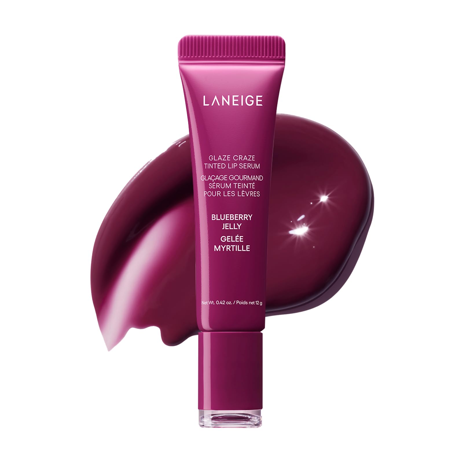 Laneige Glaze Tint Lip Serum Blueberry Jelly 12g Lip Balm Lip Balm Lip Mask Увлажняющий корейский
Laneige Glaze Tint Lip Serum Blueberry Jelly 12g Lip Balm Lip Balm Lip Mask Увлажняющий корейский