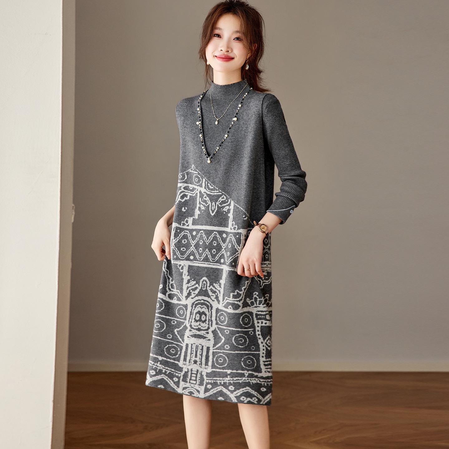 2025 Autumn Winter Women s Stylish Layered Knit Vest & Half-High Collar Wool Dress Set M
2025 Autumn Winter Women s Stylish Layered Knit Vest & Half-High Collar Wool Dress Set M