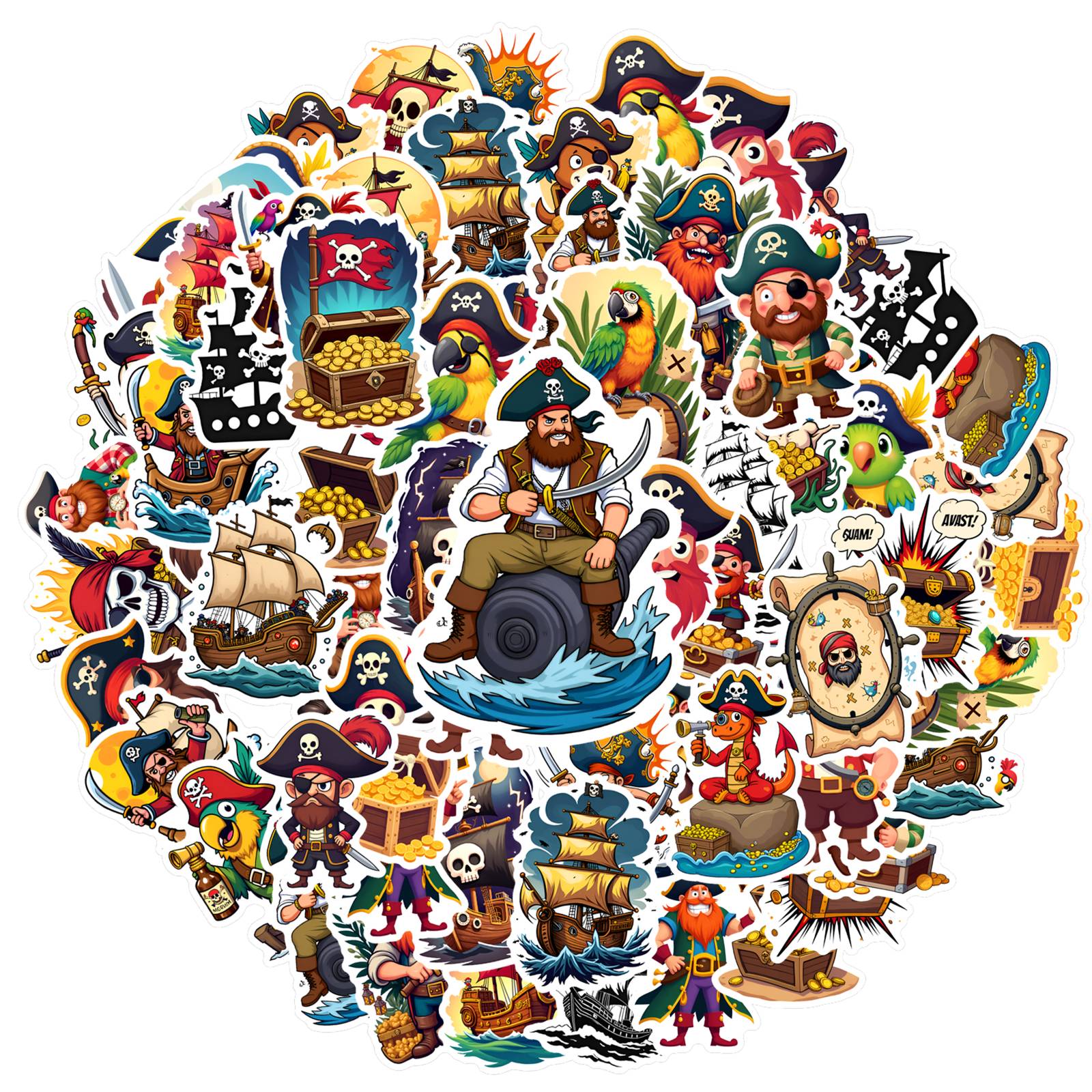 35pcs-50pcs Adventure Pirate Stickers Cartoon Ocean Pirate Stickers Adventure Stickers For Notebook Luggage Mobile Phone Cup
35pcs-50pcs Adventure Pirate Stickers Cartoon Ocean Pirate Stickers Adventure Stickers For Notebook Luggage Mobile Phone Cup