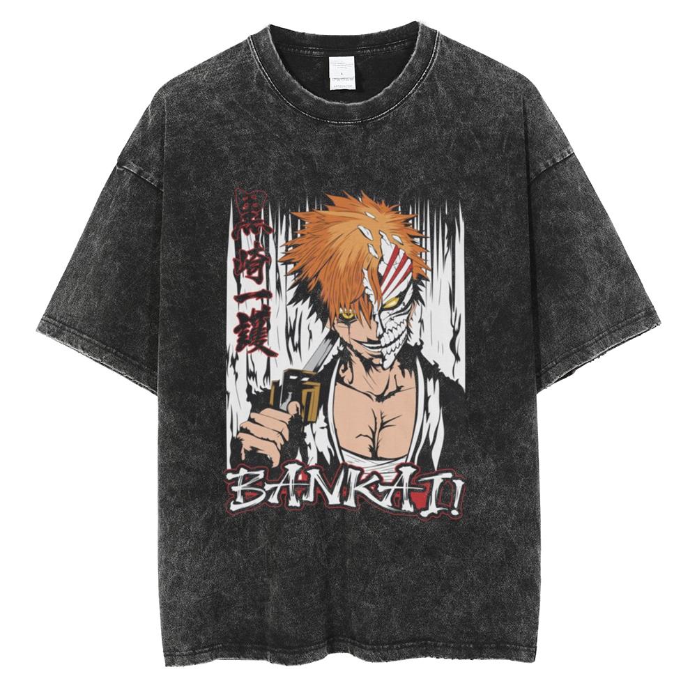 BLEACH Kurosaki Ichigo T Shirt Men Anime TShirt Summer Short Sleeve Tshirt Hip Hop Streetwear Washed Cotton Vintage Tee Top S
BLEACH Kurosaki Ichigo T Shirt Men Anime TShirt Summer Short Sleeve Tshirt Hip Hop Streetwear Washed Cotton Vintage Tee Top S