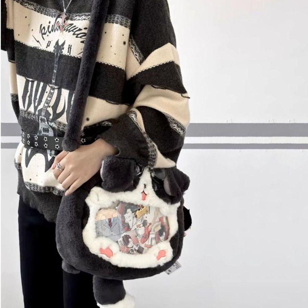 Jk Cartoon Plush Dog Itabag Мягкая детская школьная сумка Портативный прозрачный меховой рюкзак для улицы
Jk Cartoon Plush Dog Itabag Мягкая детская школьная сумка Портативный прозрачный меховой рюкзак для улицы