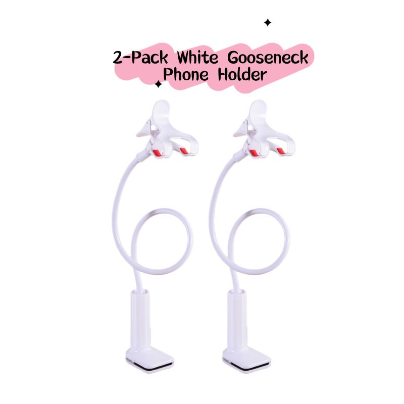 Lazy Mobile Phone Holder With adjustable clamp holder 360Degree Rotation Thickened and stable gooseneck tube Suitable for bedside 2 белый
Lazy Mobile Phone Holder With adjustable clamp holder 360Degree Rotation Thickened and stable gooseneck tube Suitable for bedside 2 белый