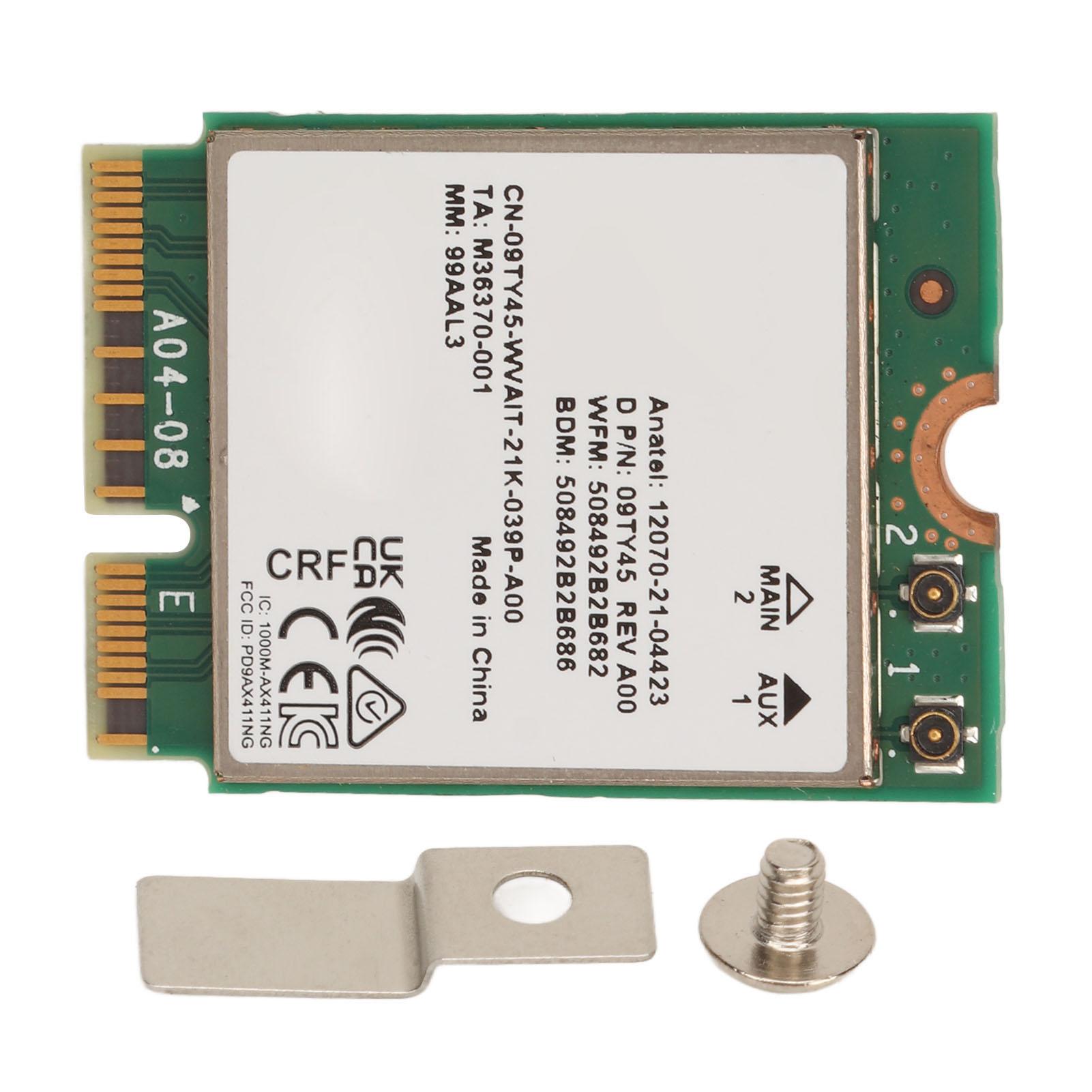AX1690I AX411NGW WiFi 6E M.2 Network Card 5374Mbps 802.11Ax 2.4GHz 5GHz 6GHz Bluetooth 5.3 WiFi 6E
AX1690I AX411NGW WiFi 6E M.2 Network Card 5374Mbps 802.11Ax 2.4GHz 5GHz 6GHz Bluetooth 5.3 WiFi 6E
