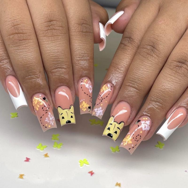 Cross-border Yellow Bear Cartoon Nail Art Tips - Medium-Long Ins Style Gold Plated Resin Style
Cross-border Yellow Bear Cartoon Nail Art Tips - Medium-Long Ins Style Gold Plated Resin Style