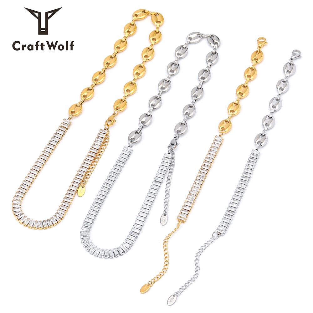 Titanium Steel Pig Nose Clavicle Chain with Zircon Diamonds - Women s High-End Niche Design Necklace
Titanium Steel Pig Nose Clavicle Chain with Zircon Diamonds - Women s High-End Niche Design Necklace
