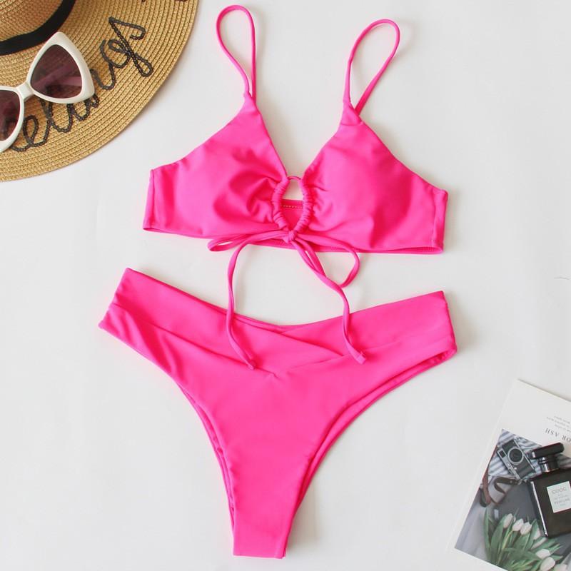 Bikini Multi-color Lace Sexy Split Swimsuit L рожевий червоний колір
Bikini Multi-color Lace Sexy Split Swimsuit L рожевий червоний колір