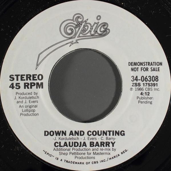 7-дюймовая пластинка CLAUDJA BARRY Down And Counting 3406308 Epic 1986 US SoulFunk Б/у
7-дюймовая пластинка CLAUDJA BARRY Down And Counting 3406308 Epic 1986 US SoulFunk Б/у