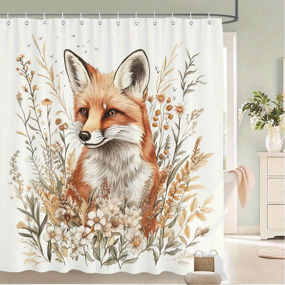 Fox Botanical Shower Curtain – Amber-Eyed Fox In Wildflowers, 12 Hooks, 70.87×70.87 In, Polyester, Machine Washable W60H190(CM)-1 Pcs
Fox Botanical Shower Curtain – Amber-Eyed Fox In Wildflowers, 12 Hooks, 70.87×70.87 In, Polyester, Machine Washable W60H190(CM)-1 Pcs