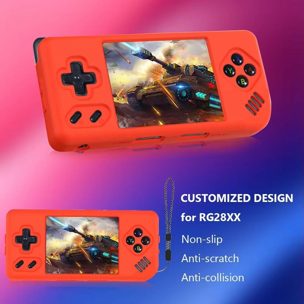 Silicone Protective Case for Anbernic RG28XX Handheld Gaming Console Sleeve with Strap Beige
Silicone Protective Case for Anbernic RG28XX Handheld Gaming Console Sleeve with Strap Beige