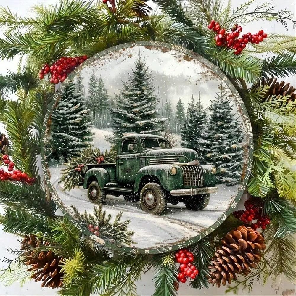 Vintage Round Tin Sign Festive Indoor Outdoor Wall Decor Garage Door Christmas Decoration Room Art S білий
Vintage Round Tin Sign Festive Indoor Outdoor Wall Decor Garage Door Christmas Decoration Room Art S білий