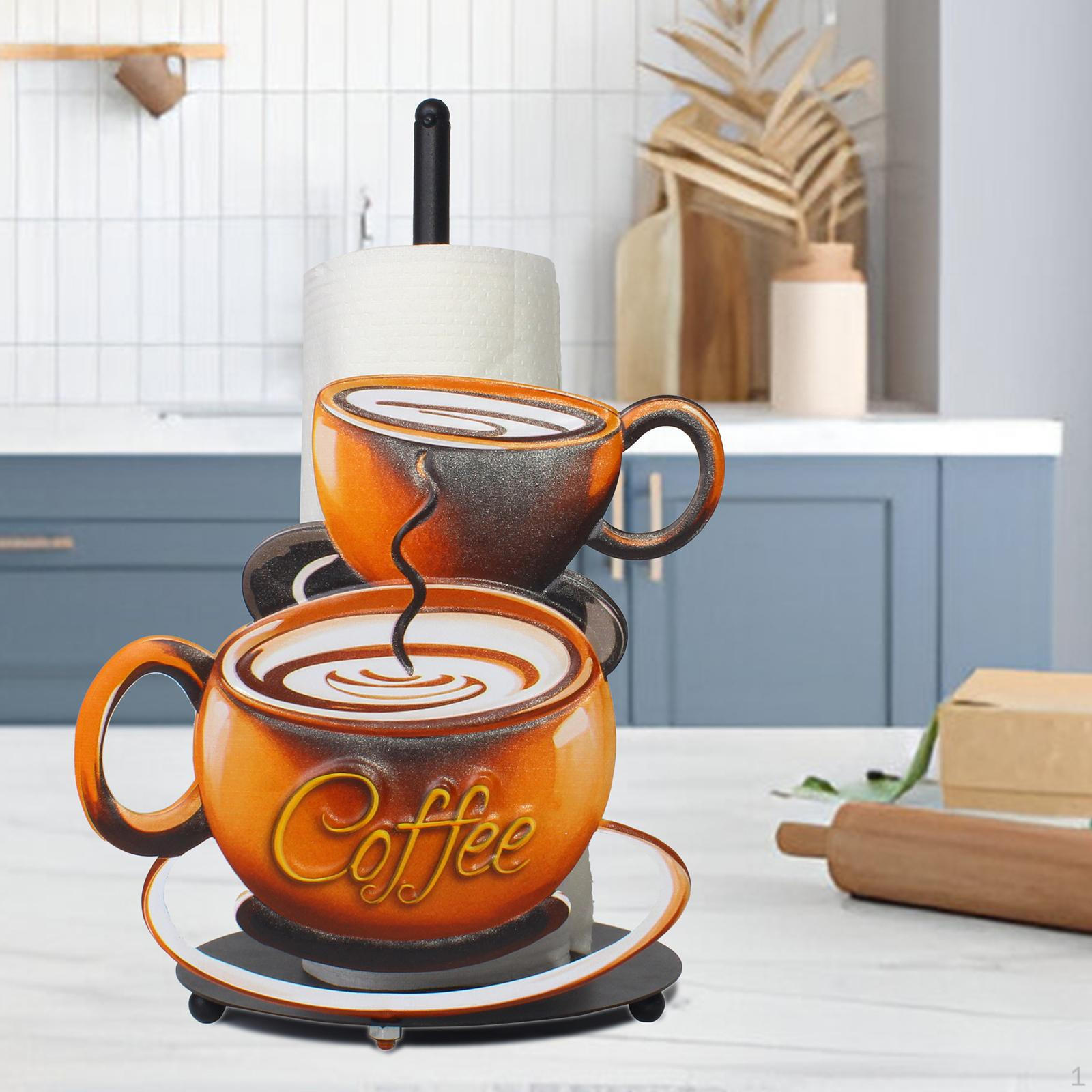 Железный держатель для бумажных полотенец с кофейным мотивом 20x33см, Декоративный диспенсер для рулонов, Украшение для дома
Железный держатель для бумажных полотенец с кофейным мотивом 20x33см, Декоративный диспенсер для рулонов, Украшение для дома