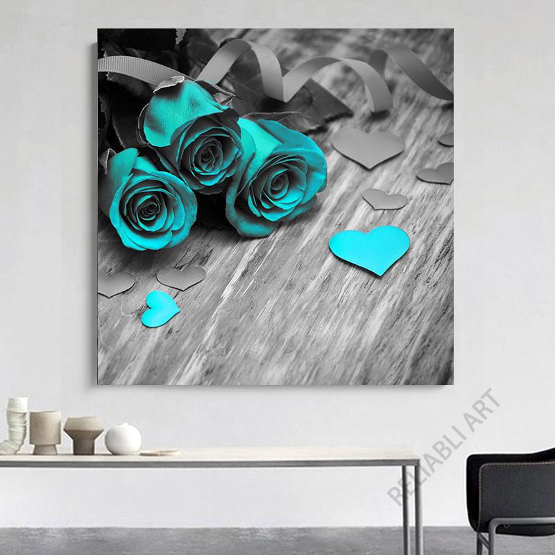 Винтажные бирюзовые настенные художественные розы, печать на холсте, фотографии, романтические постеры о любви для спальни, декора гостиной, Cuadros 40x40cm Unframed
Винтажные бирюзовые настенные художественные розы, печать на холсте, фотографии, романтические постеры о любви для спальни, декора гостиной, Cuadros 40x40cm Unframed