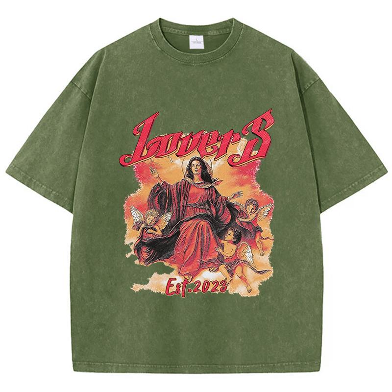Street Women Washed T-Shirts Virgin Mary Lovesprinted Tee Shirts Comfortable Crewneck Cotton Oversize Tees Summer Clothes 3XL
Street Women Washed T-Shirts Virgin Mary Lovesprinted Tee Shirts Comfortable Crewneck Cotton Oversize Tees Summer Clothes 3XL