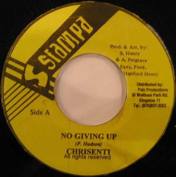 7inch Record CHRISINTI - No Giving Up NONE Stampa 2002 Jamaica Reggae, Ska & Dub Used
7inch Record CHRISINTI - No Giving Up NONE Stampa 2002 Jamaica Reggae, Ska & Dub Used