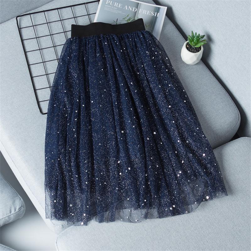 Girls Starry Mesh Gauze Skirt Spring/Summer Kids Fairy Long Skirt for Children 160cm темно-синього кольору
Girls Starry Mesh Gauze Skirt Spring/Summer Kids Fairy Long Skirt for Children 160cm темно-синього кольору