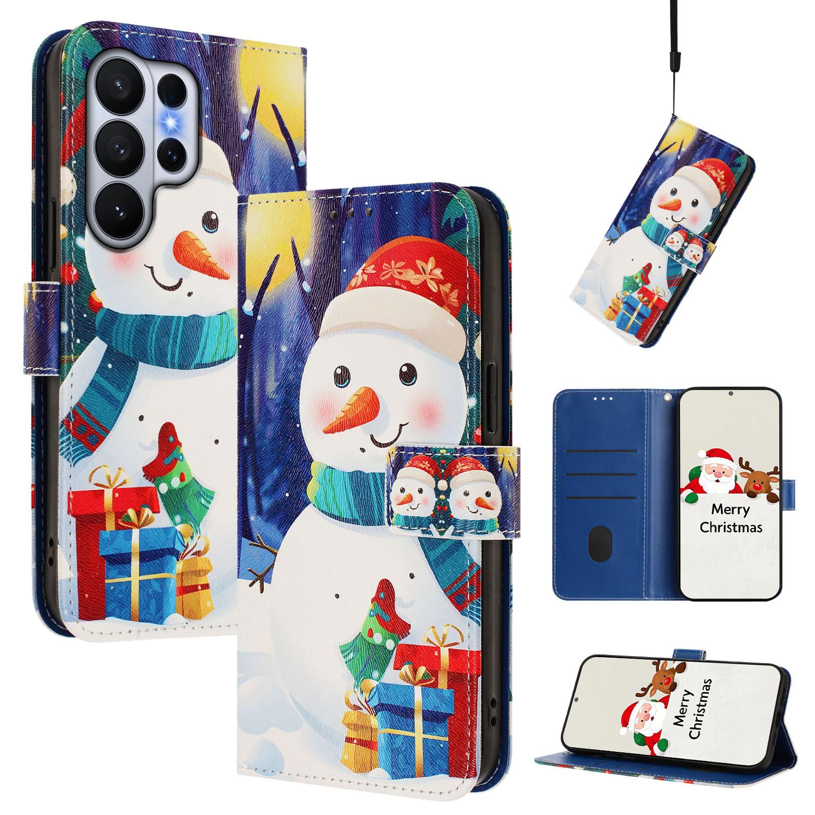 For Samsung Galaxy S26 Ultra Wallet Case Christmas Pattern Printing Leather Phone Cover with Lanyard
For Samsung Galaxy S26 Ultra Wallet Case Christmas Pattern Printing Leather Phone Cover with Lanyard