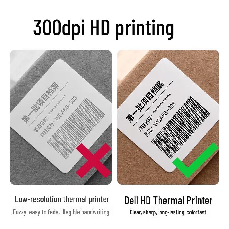 Deli DL-320W PRO 80mm Thermal Label Printer with Bluetooth CN plug (adapter included)
Deli DL-320W PRO 80mm Thermal Label Printer with Bluetooth CN plug (adapter included)