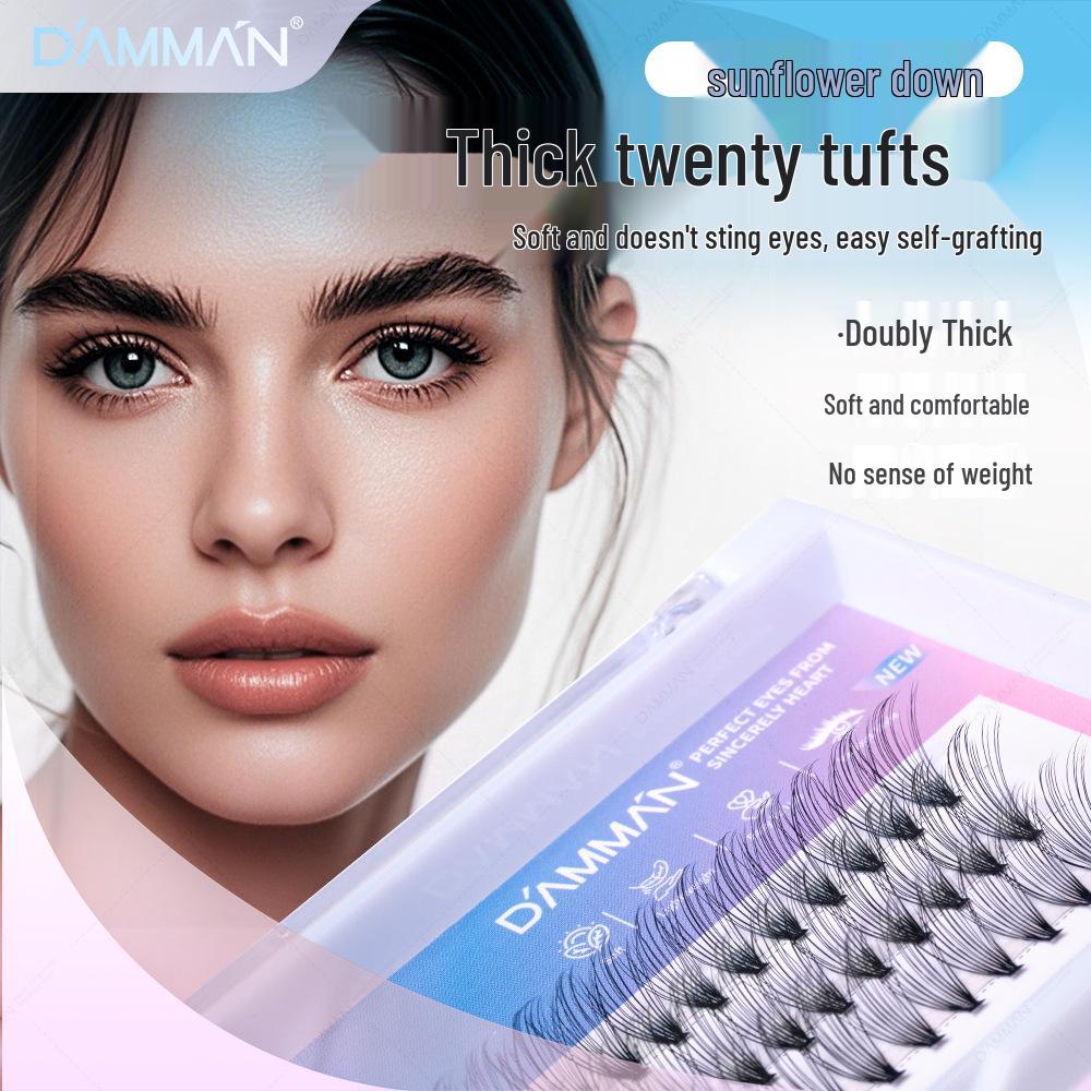 20D Sunflower Soft, Dense, Curled False Eyelashes - Lightweight, Comfortable, Hot Melt Self-Grafting Clusters 14mm
20D Sunflower Soft, Dense, Curled False Eyelashes - Lightweight, Comfortable, Hot Melt Self-Grafting Clusters 14mm