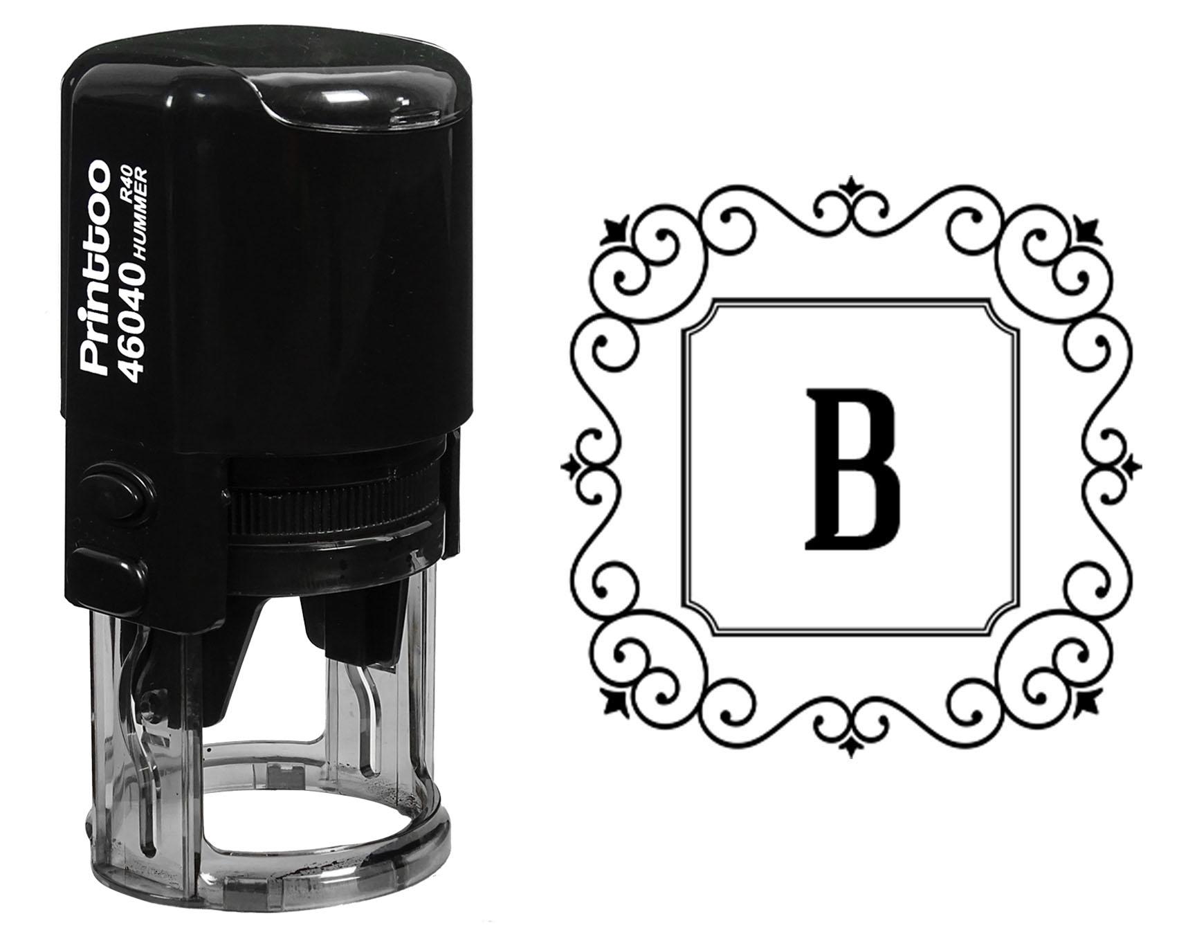 Printtoo R-40 Square Swirl Border Alphabet B Monogram Initial Self Inking Rubber Stamp Office 30 mm Diameter (Approx) синій
Printtoo R-40 Square Swirl Border Alphabet B Monogram Initial Self Inking Rubber Stamp Office 30 mm Diameter (Approx) синій