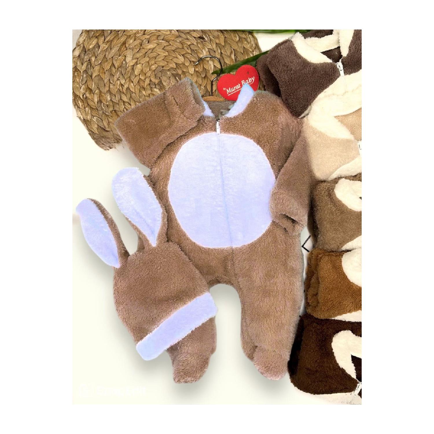Baby Welsoft Plush Jumpsuit Brown Rabbit Ear Hat 2-piece Zipper Set 0 3 6 9 12 Months 6-9 AY коричневий
Baby Welsoft Plush Jumpsuit Brown Rabbit Ear Hat 2-piece Zipper Set 0 3 6 9 12 Months 6-9 AY коричневий