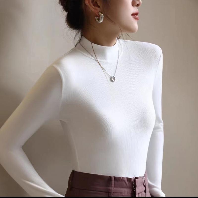 Женская облегающая базовая футболка с высоким воротом и длинным рукавом - Купи одну, получи вторую за полцены Коллекция Осень 2023 XL (115-130 jin)
Женская облегающая базовая футболка с высоким воротом и длинным рукавом - Купи одну, получи вторую за полцены Коллекция Осень 2023 XL (115-130 jin)