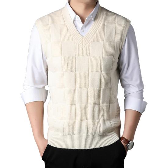 Вязаный жилет без рукавов с V-образным вырезом, однотонный, геометрический узор с квадратами, вязаные топы, осень-зима, повседневный L
Вязаный жилет без рукавов с V-образным вырезом, однотонный, геометрический узор с квадратами, вязаные топы, осень-зима, повседневный L