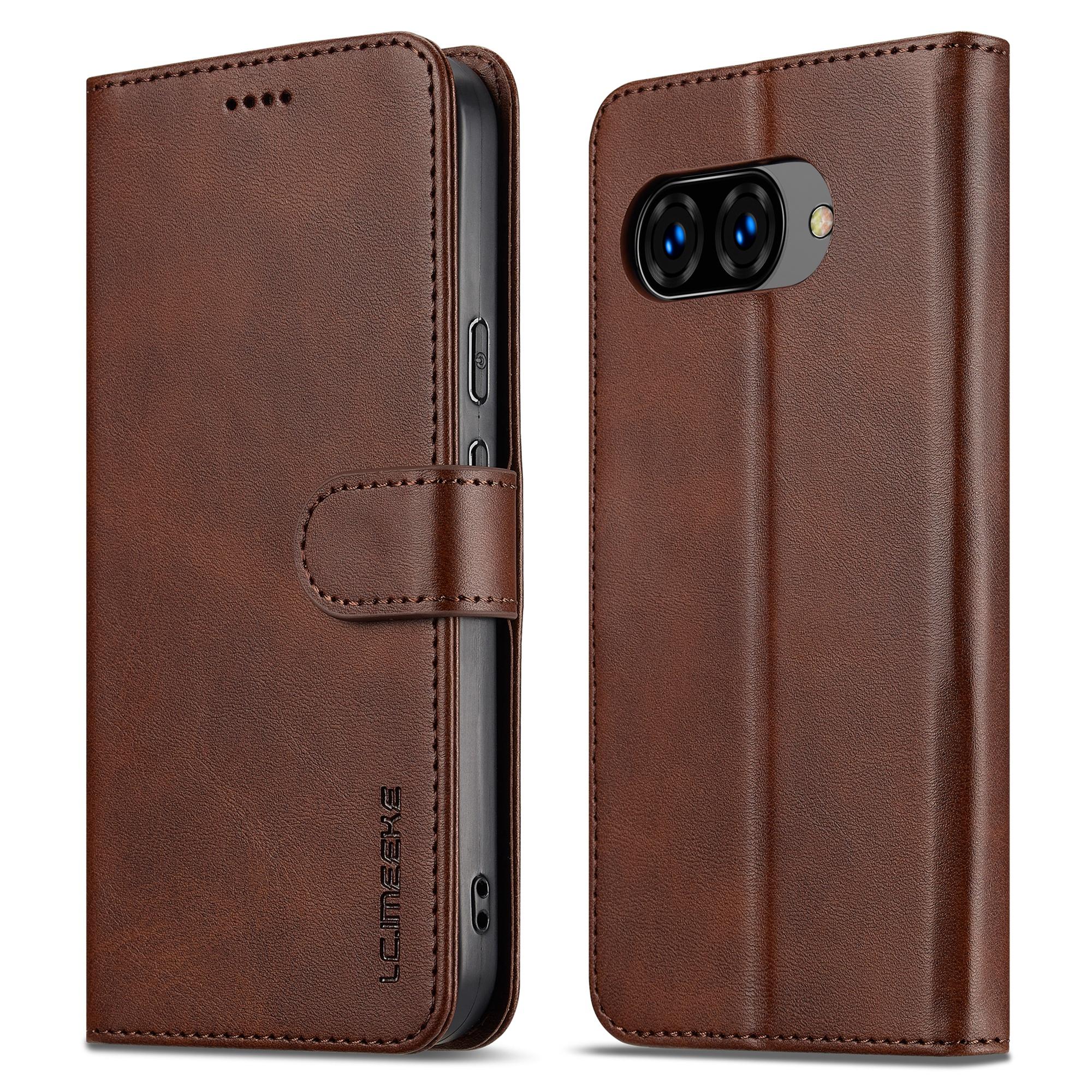 LC.IMEEKE For Google Pixel 9a Case Calf Texture PU Leather Stand Wallet Phone Cover Brown
LC.IMEEKE For Google Pixel 9a Case Calf Texture PU Leather Stand Wallet Phone Cover Brown