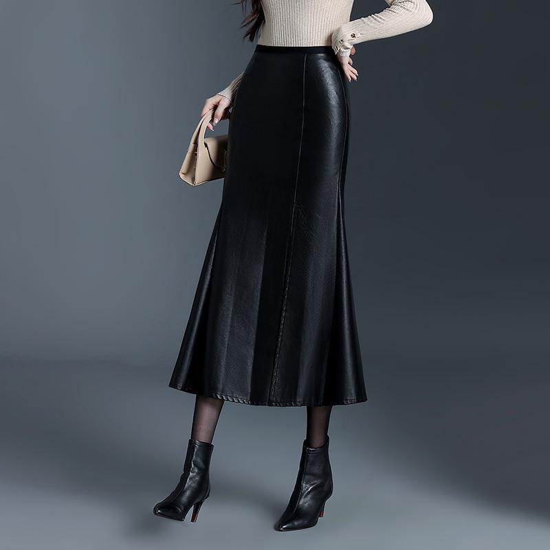 Женская черная кожаная миди-юбка «рыбий хвост» - Приталенная, уплотненный дизайн для моды осень/зима 2025 L чёрный
Женская черная кожаная миди-юбка «рыбий хвост» - Приталенная, уплотненный дизайн для моды осень/зима 2025 L чёрный
