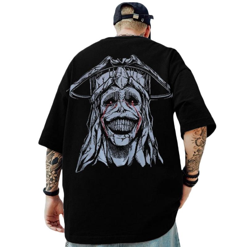 Летняя мужская футболка в стиле хип-хоп с рисунком черепа, свободные топы с круглым вырезом и короткими рукавами, дышащая удобная одежда больших размеров XS
Летняя мужская футболка в стиле хип-хоп с рисунком черепа, свободные топы с круглым вырезом и короткими рукавами, дышащая удобная одежда больших размеров XS