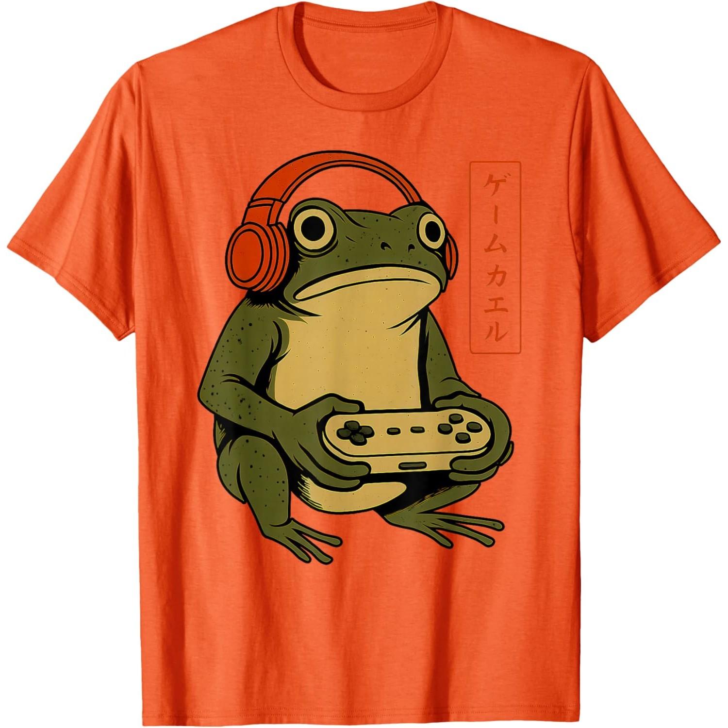 Gamer Frog Japanese Retro Graphic Tee Unisex Women Cotton Casual Short Sleeve TShirt 4XL
Gamer Frog Japanese Retro Graphic Tee Unisex Women Cotton Casual Short Sleeve TShirt 4XL