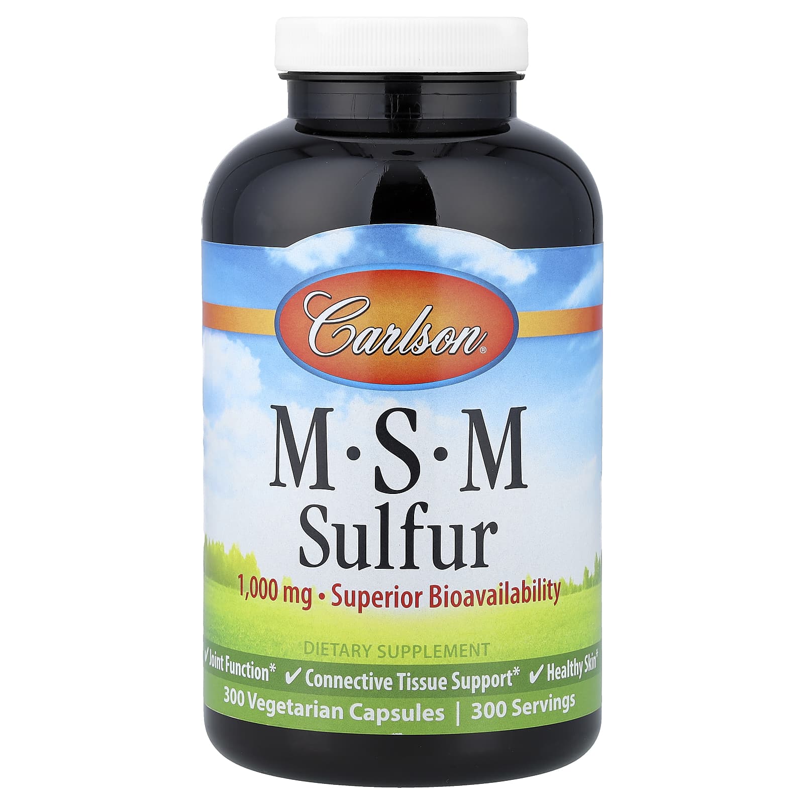 MSM Sulfur, Veggie Capsules 300
MSM Sulfur, Veggie Capsules 300