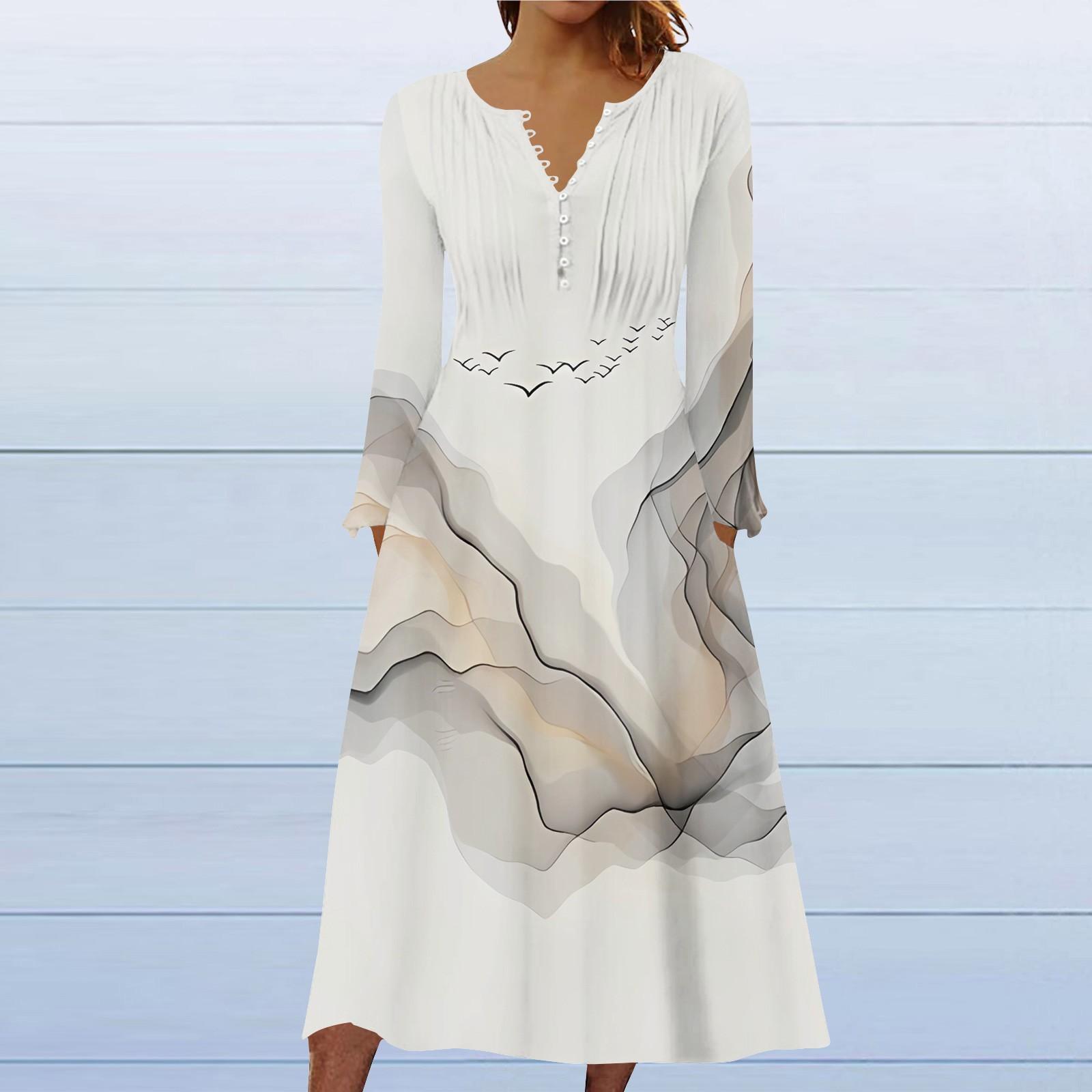 Модное женское повседневное модное однотонное платье с карманами и v-образным вырезом, пуловер с длинными рукавами L бежевый
Модное женское повседневное модное однотонное платье с карманами и v-образным вырезом, пуловер с длинными рукавами L бежевый