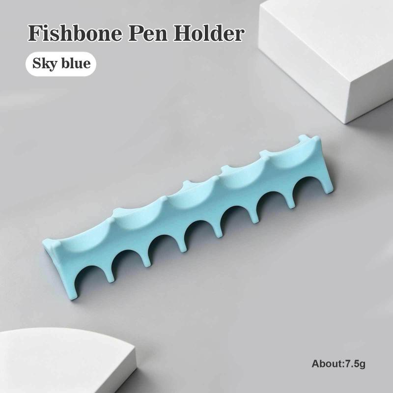 Silicone Fishbone Nail Pen Holder Brush Rack Shelf Uv Gel Brush Display Stand Makeup Painting Pen Rest Organizer Stander небо синє кольору
Silicone Fishbone Nail Pen Holder Brush Rack Shelf Uv Gel Brush Display Stand Makeup Painting Pen Rest Organizer Stander небо синє кольору