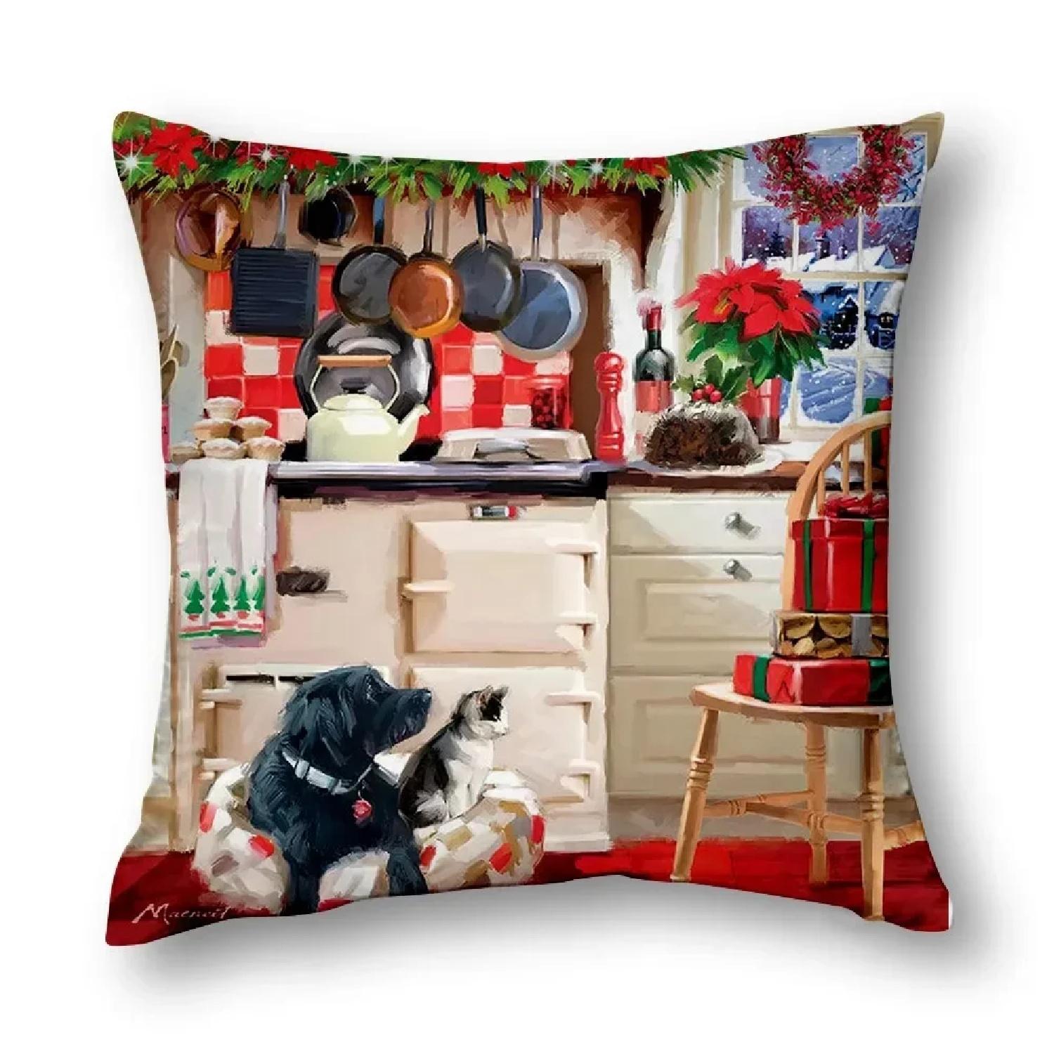 Christmas Decoration Cushion - Upgrade Your Home Decor With Festive Spirit Living Room Decor ,(7) 66x66cm
Christmas Decoration Cushion - Upgrade Your Home Decor With Festive Spirit Living Room Decor ,(7) 66x66cm