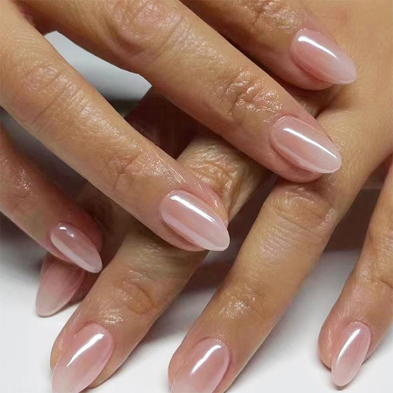 Light Color Almond-Shaped Stick-On Nails: Pure Desire, Removable, Ice Transparent, 30-Piece Set
Light Color Almond-Shaped Stick-On Nails: Pure Desire, Removable, Ice Transparent, 30-Piece Set