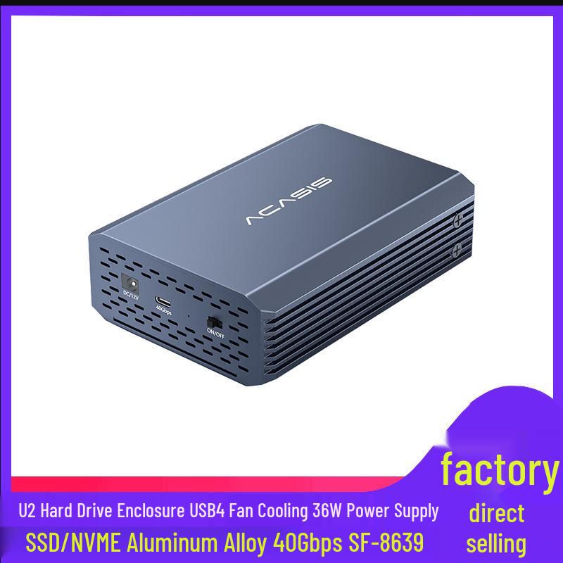 7u2 USB4 Thunderbolt 3 Enterprise SSD Aluminum Alloy Hard Drive Enclosure, 40Gbps SF-8639.
7u2 USB4 Thunderbolt 3 Enterprise SSD Aluminum Alloy Hard Drive Enclosure, 40Gbps SF-8639.