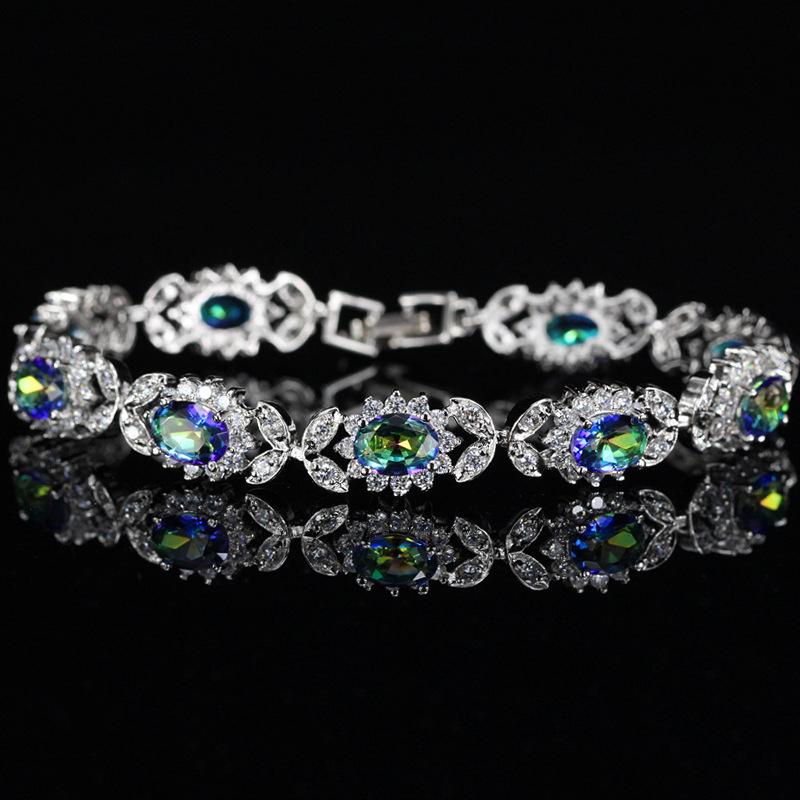 Real White Gold Miniature Zircon Bracelet Ladies Jewelry
Real White Gold Miniature Zircon Bracelet Ladies Jewelry