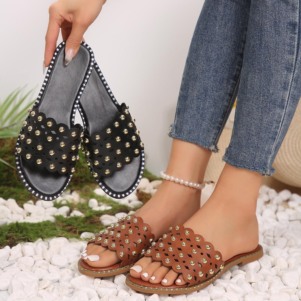 Women s Fashion Slide Sandals - Summer Beach Casual Flats With Faux Pearl & Stud Accents 36 чёрный
Women s Fashion Slide Sandals - Summer Beach Casual Flats With Faux Pearl & Stud Accents 36 чёрный