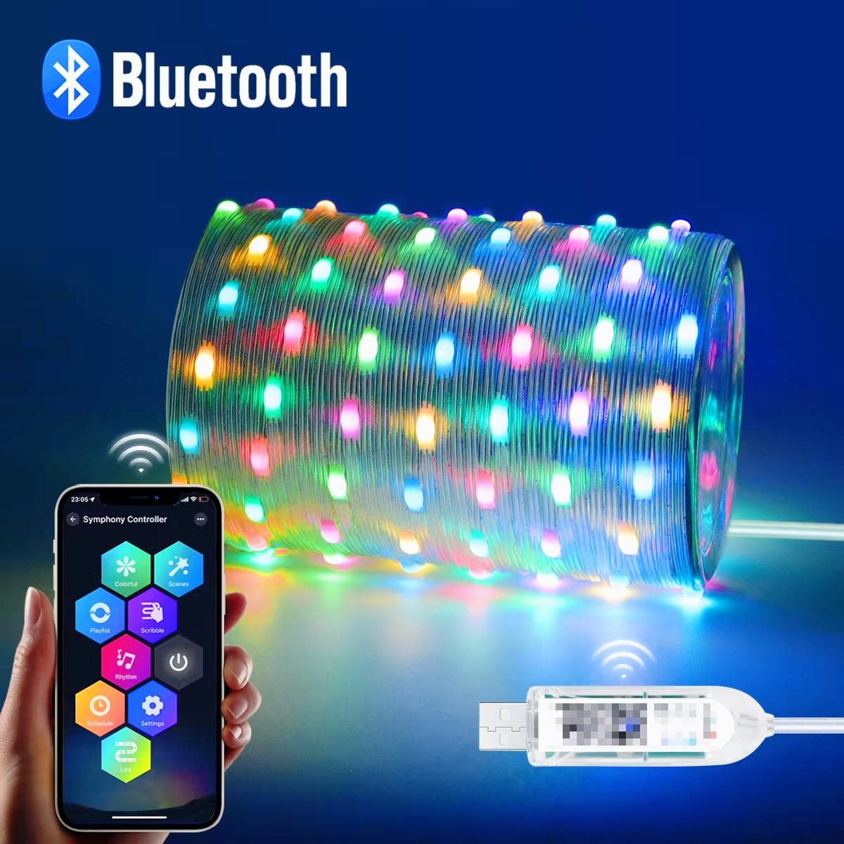 Умная RGB светодиодная лента 20 м, гирлянда-нить с управлением через приложение, синхронизация с музыкой, 12 режимов, питание от USB, для Рождества, домашнего декора USB&20m
Умная RGB светодиодная лента 20 м, гирлянда-нить с управлением через приложение, синхронизация с музыкой, 12 режимов, питание от USB, для Рождества, домашнего декора USB&20m