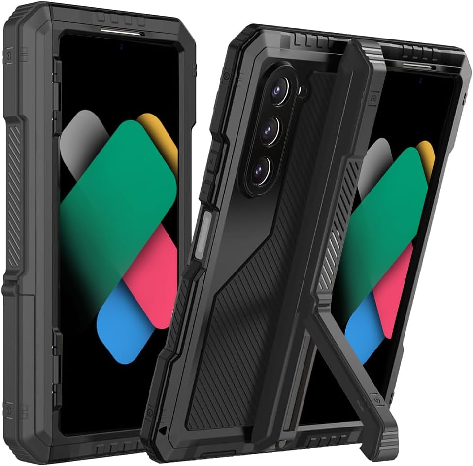 Чехол для телефона с подставкой для Samsung Z Fold 4 5 6 7 Металлическая крышка с защитой экрана Военный ударопрочный усиленный Galaxy Z Fold7 чёрный
Чехол для телефона с подставкой для Samsung Z Fold 4 5 6 7 Металлическая крышка с защитой экрана Военный ударопрочный усиленный Galaxy Z Fold7 чёрный