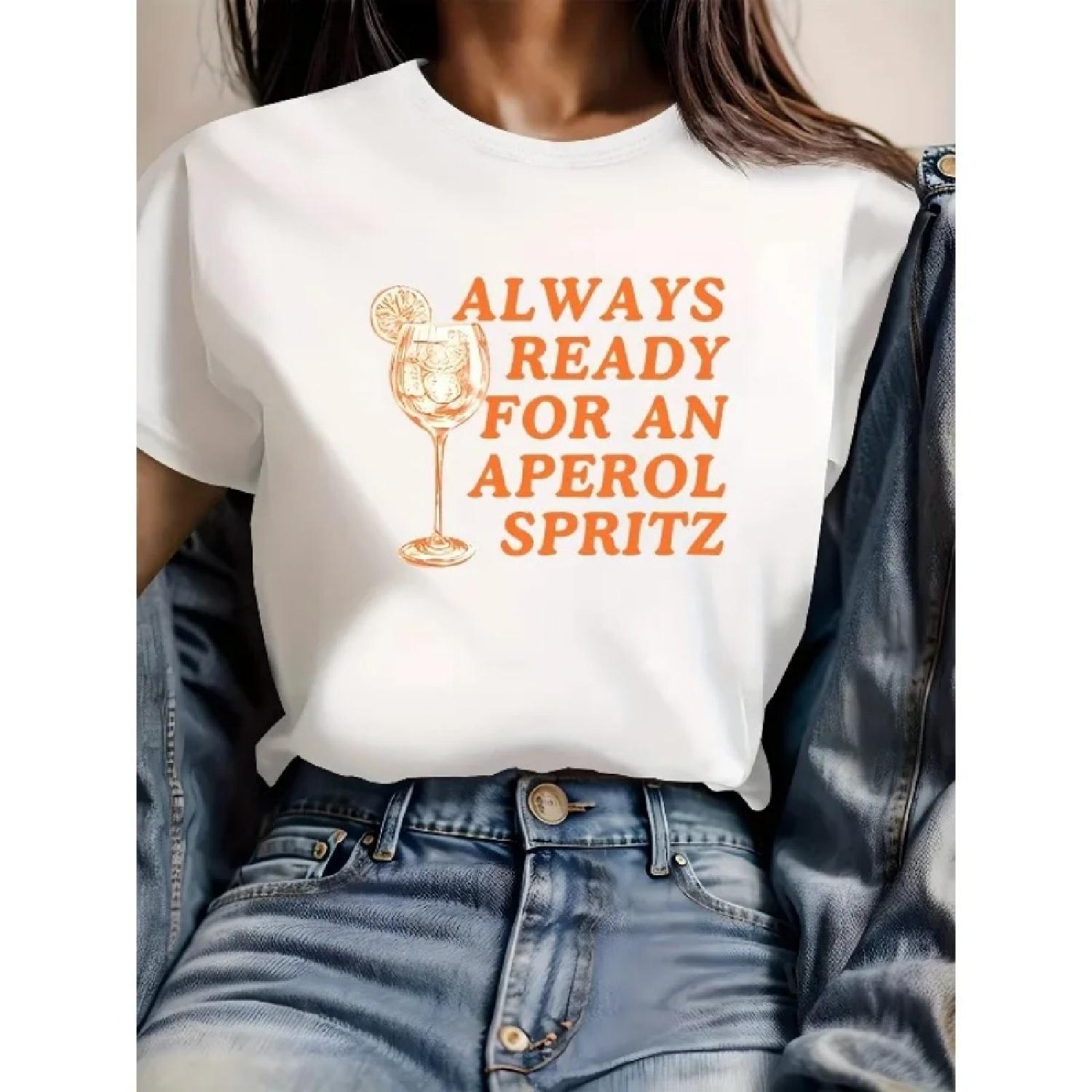 T-shirt and Perfect Printed Spring_Summer Casual Clothing Fashion Aperol Spritz Pattern Women s Loose Round Neck Casual Top XXXXXL білий
T-shirt and Perfect Printed Spring_Summer Casual Clothing Fashion Aperol Spritz Pattern Women s Loose Round Neck Casual Top XXXXXL білий