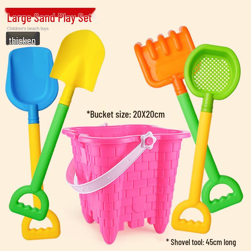 Supersize Sand & Snow Shovel Set: Beach Castle & Round Bucket Toys for Kids
Supersize Sand & Snow Shovel Set: Beach Castle & Round Bucket Toys for Kids