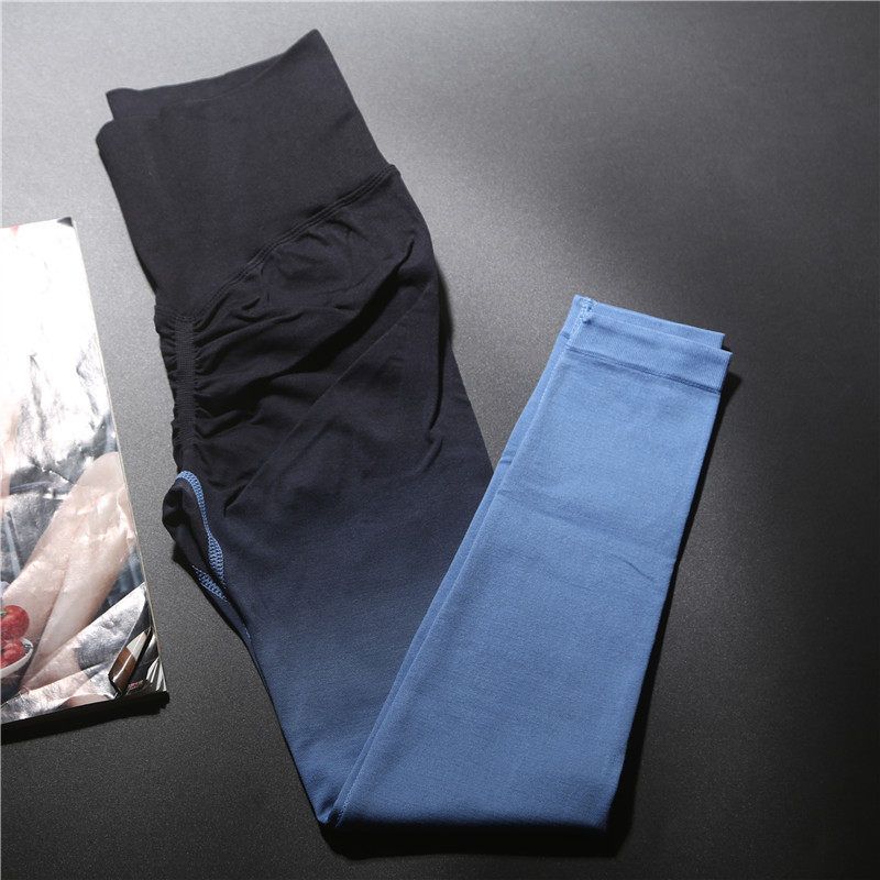 Fashion High Waist Hip Raise Yoga Pants Women s Skinny Hip Lift Peach Hip Stretch Thin Exercise Fitness Pants Spring Ninth Gradient Blue and Black L
Fashion High Waist Hip Raise Yoga Pants Women s Skinny Hip Lift Peach Hip Stretch Thin Exercise Fitness Pants Spring Ninth Gradient Blue and Black L