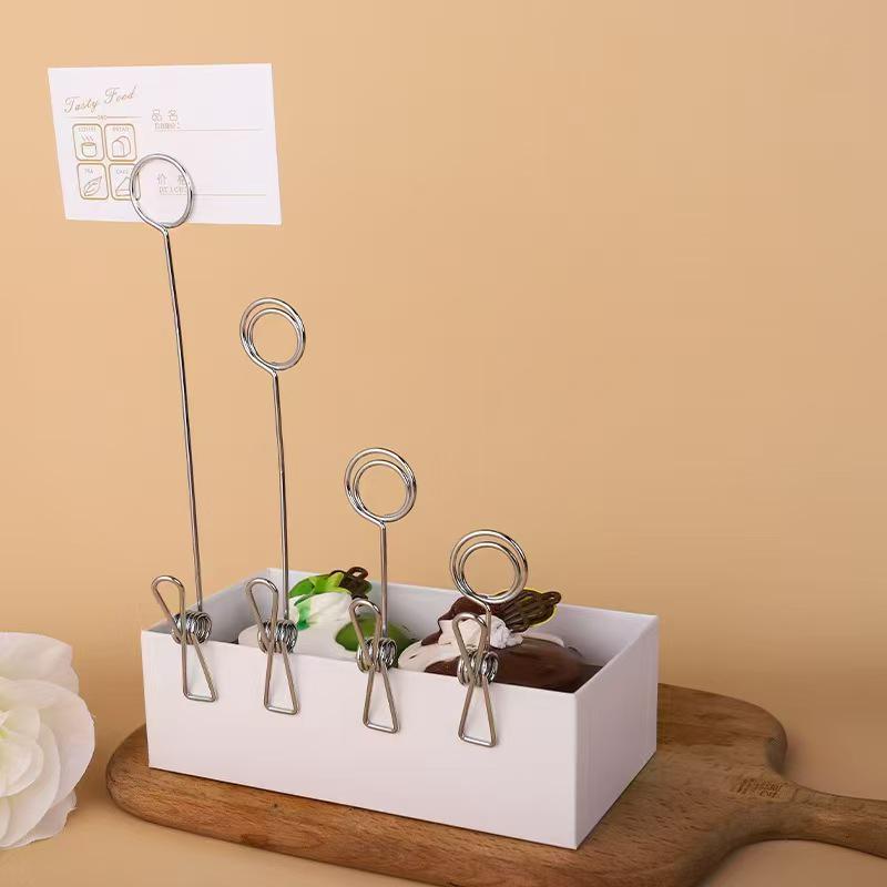 Metal Double-Headed Peacock Card Holder for Cake or Dessert Display 7CM Double-Headed Clip розового золота
Metal Double-Headed Peacock Card Holder for Cake or Dessert Display 7CM Double-Headed Clip розового золота