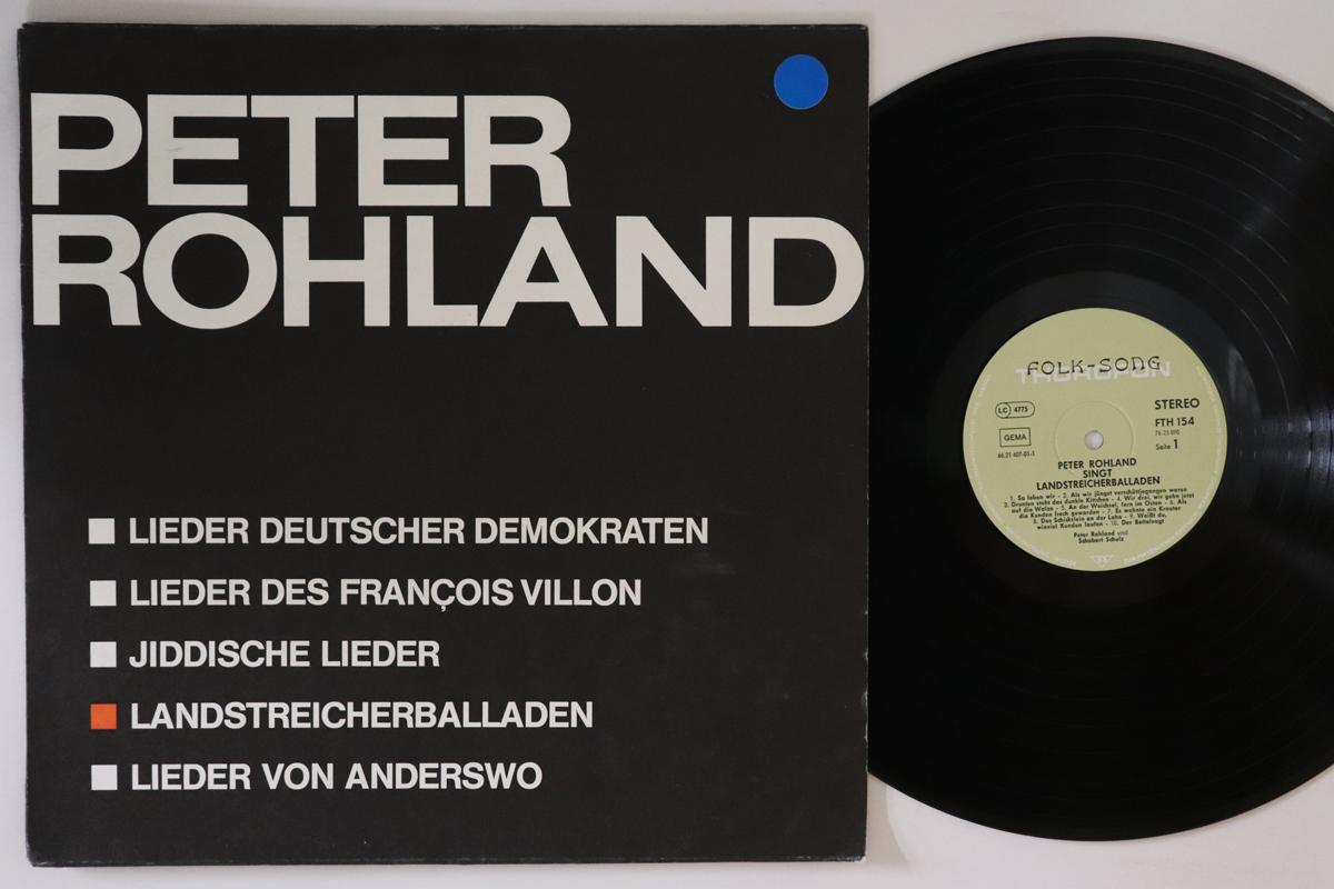 LP Record PETER ROHLAND - Landstreicherballaden FTH154 THOROFON FOLK S Germany Folk Used
LP Record PETER ROHLAND - Landstreicherballaden FTH154 THOROFON FOLK S Germany Folk Used