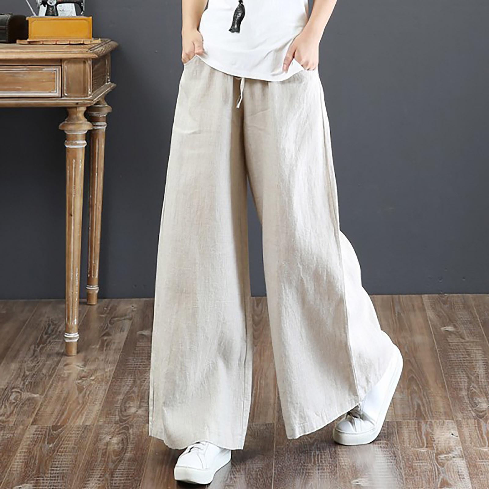 Women s Fashion Trousers High Waist Wash Wide Leg Color Pants L
Women s Fashion Trousers High Waist Wash Wide Leg Color Pants L