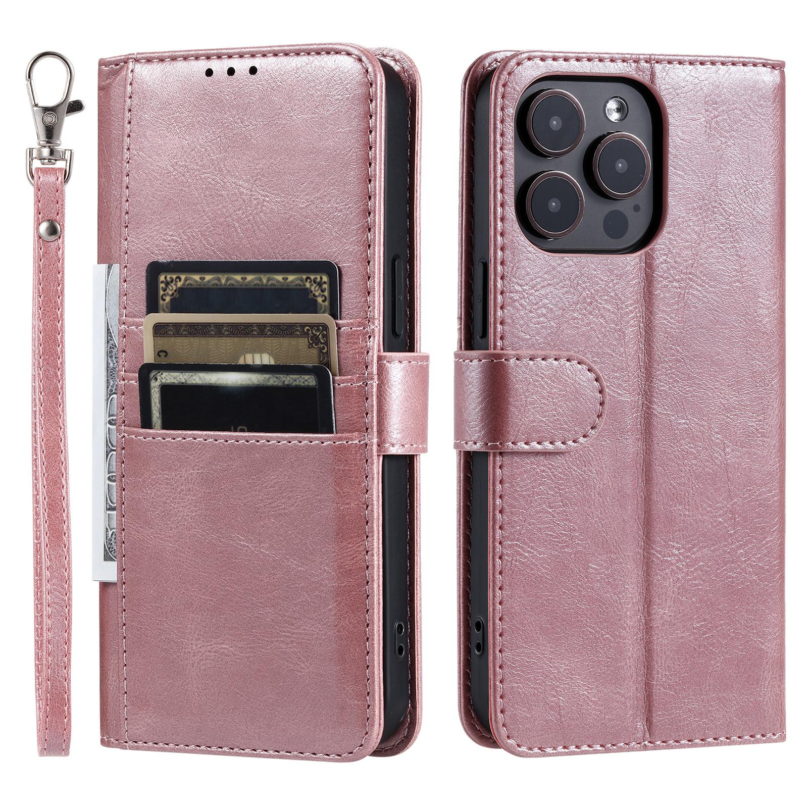 013 Style For iPhone 16 Pro Max Case PU Leather Anti-Fall Phone Cover with 6 Card Slots Rose Gold
013 Style For iPhone 16 Pro Max Case PU Leather Anti-Fall Phone Cover with 6 Card Slots Rose Gold
