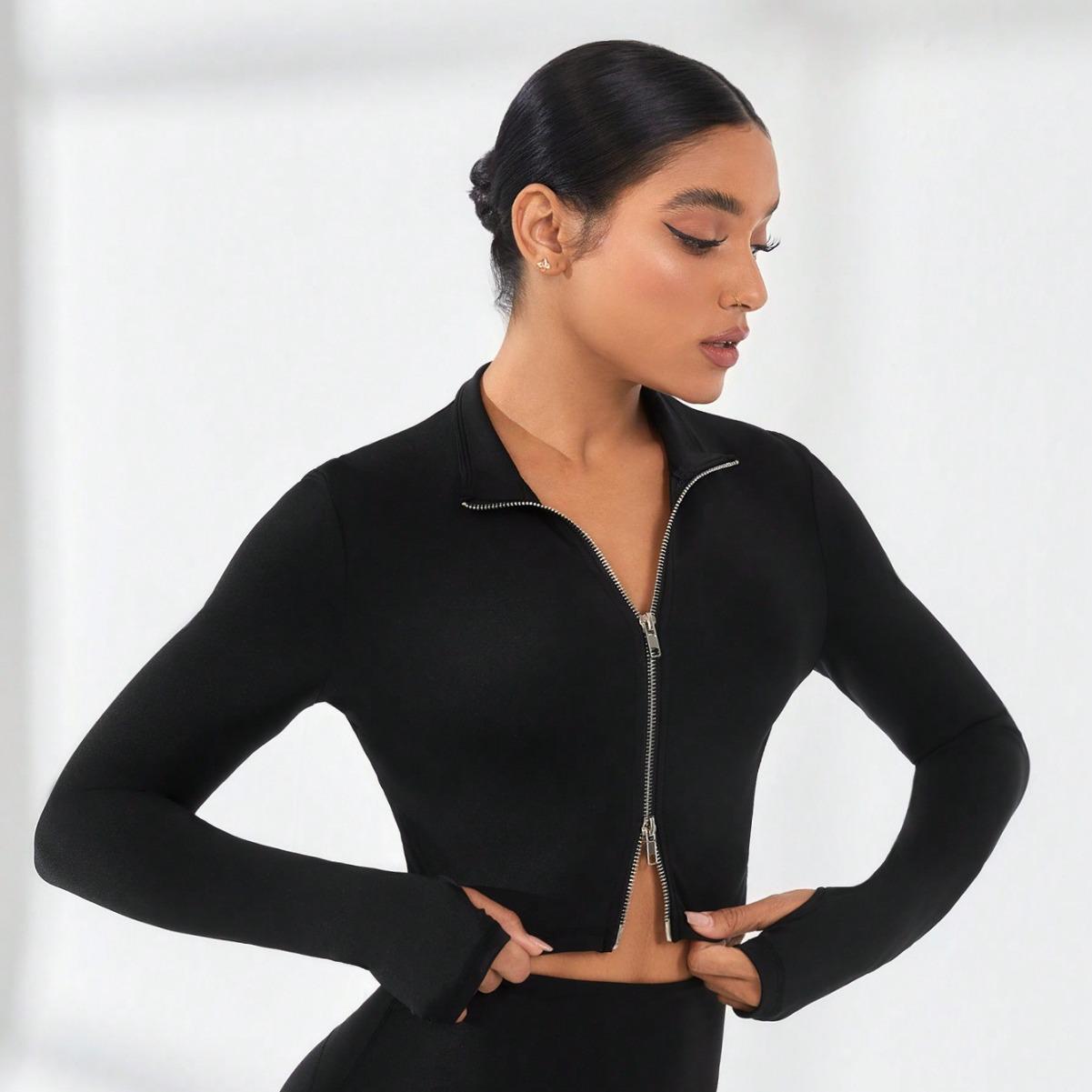 Women s Slim Fit Long Sleeve Yoga Jacket - Breathable, High-End Fitness & Running Top for Summer Extra Large
Women s Slim Fit Long Sleeve Yoga Jacket - Breathable, High-End Fitness & Running Top for Summer Extra Large
